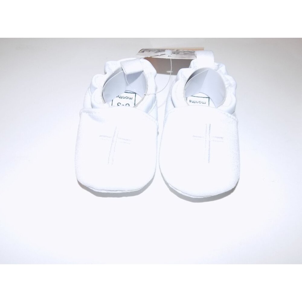 Children's Shoes and Bib (White) 0-3 Months Religious Cross - Picture 4 of 5